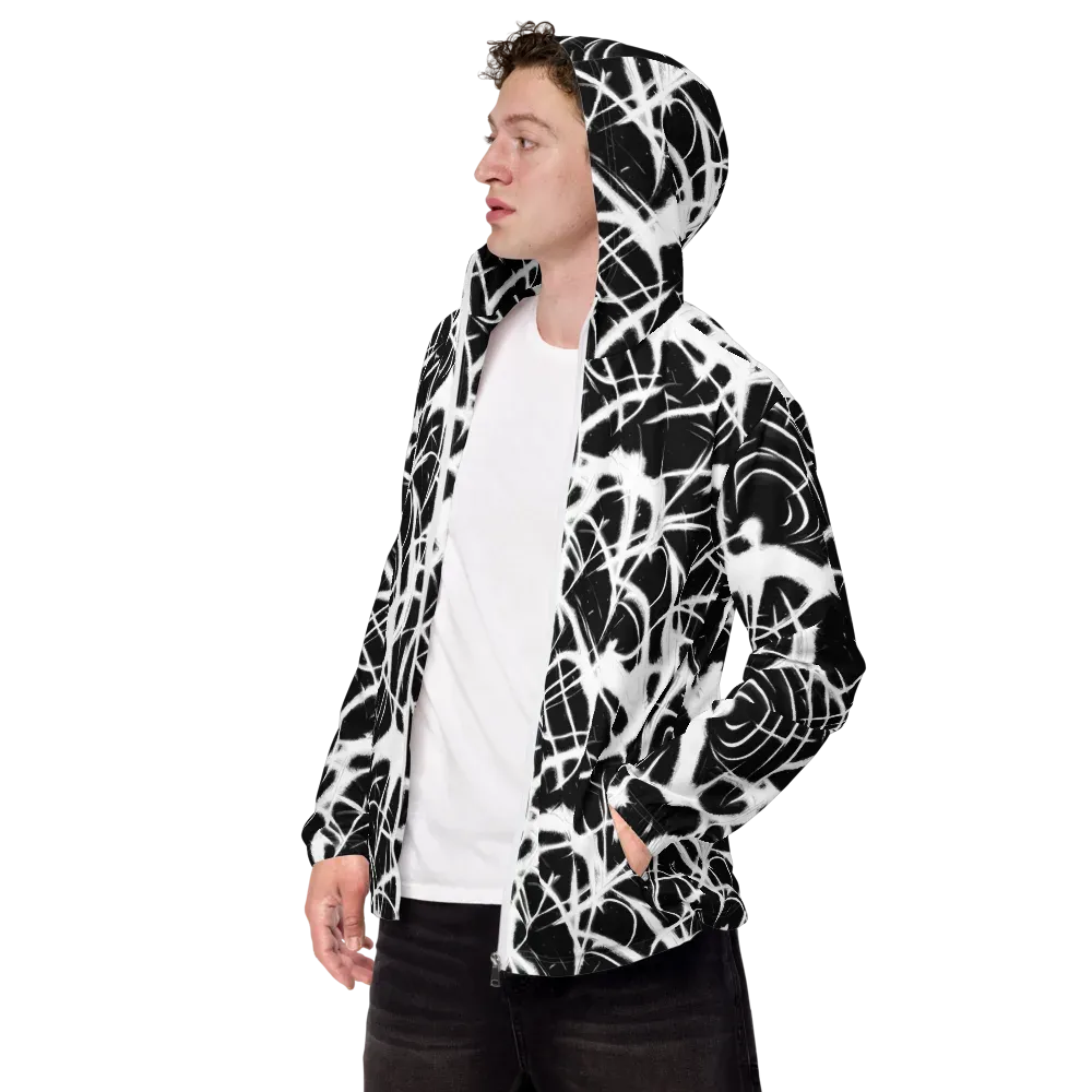 Black Thorn on Men's Windbreaker — Left Front