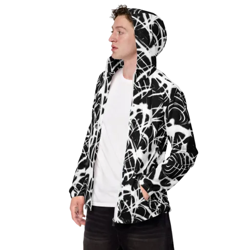 Black Thorn on a Men's Windbreaker