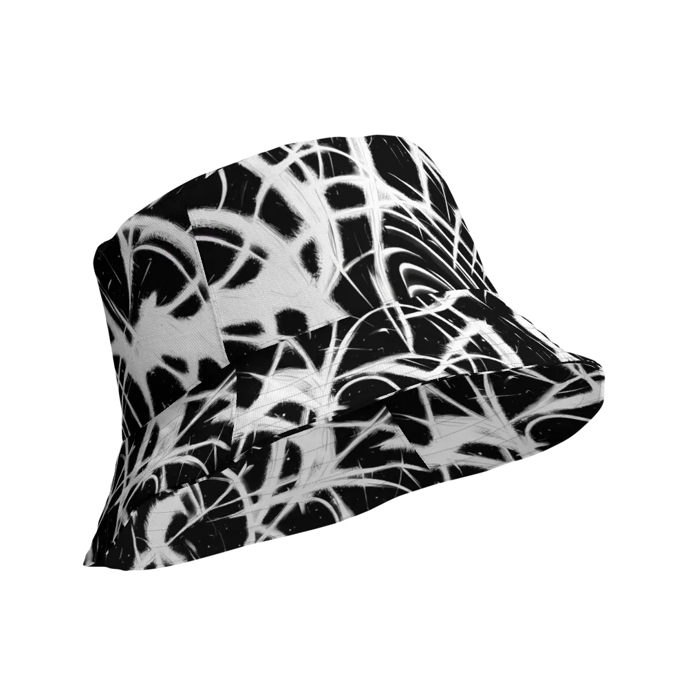 Black Thorn on Reversible Bucket Hat — Product details Outside