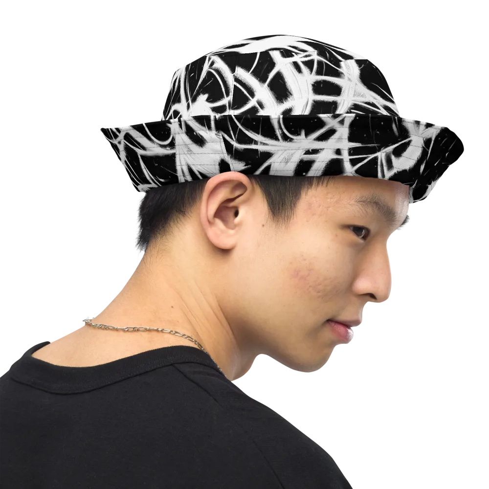 Black Thorn on Reversible Bucket Hat — Right Outside