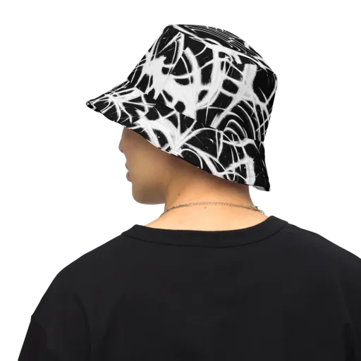 Black Thorn on a Reversible Bucket Hat