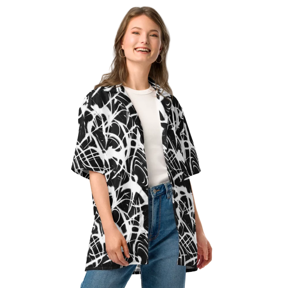 Black Thorn on Button Shirt — Front