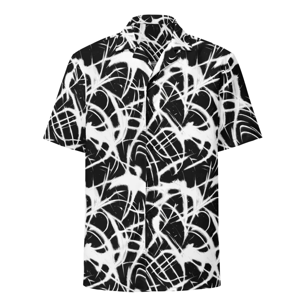 Black Thorn on Button Shirt — Front