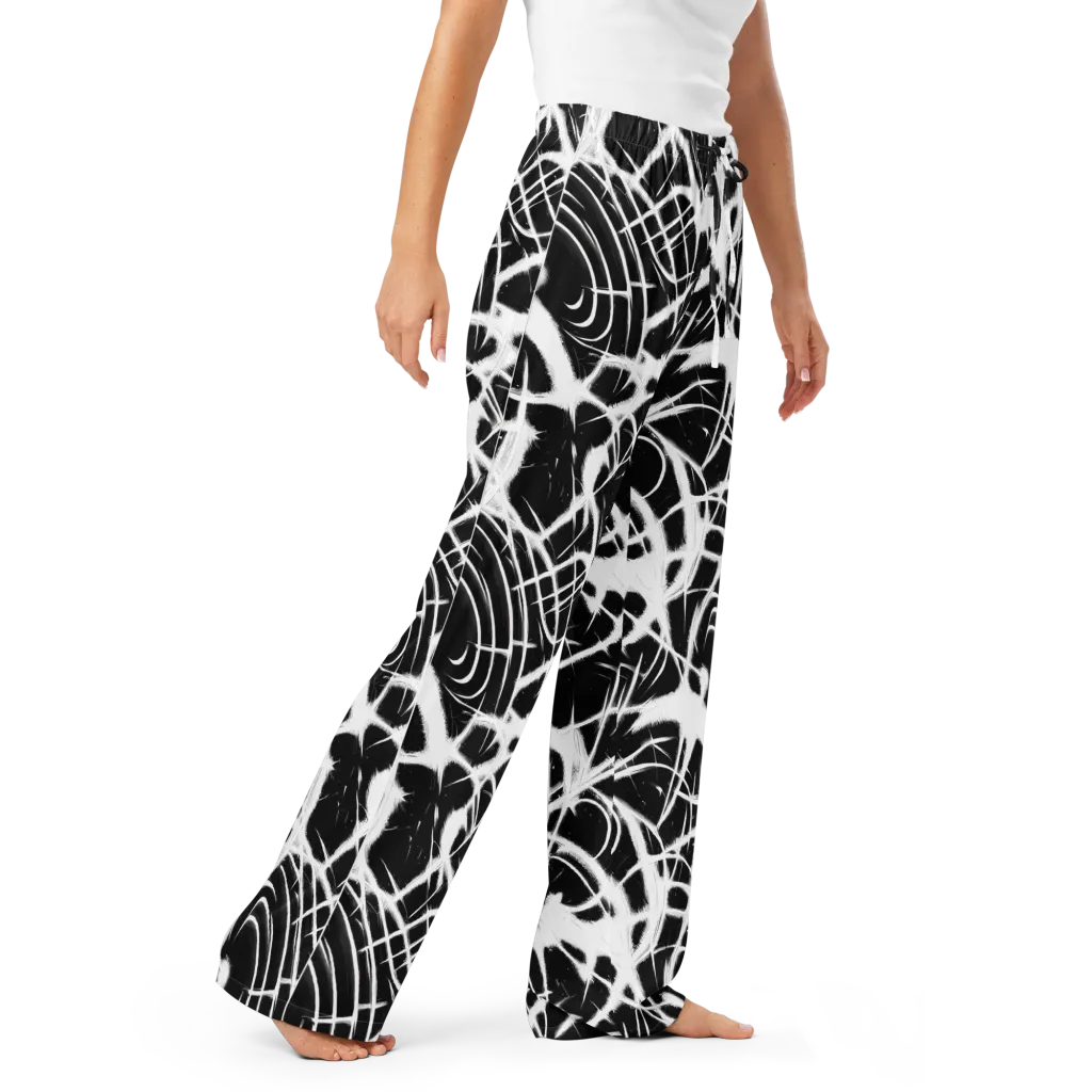 Black Thorn on Women's Pajama Pants — Right Front