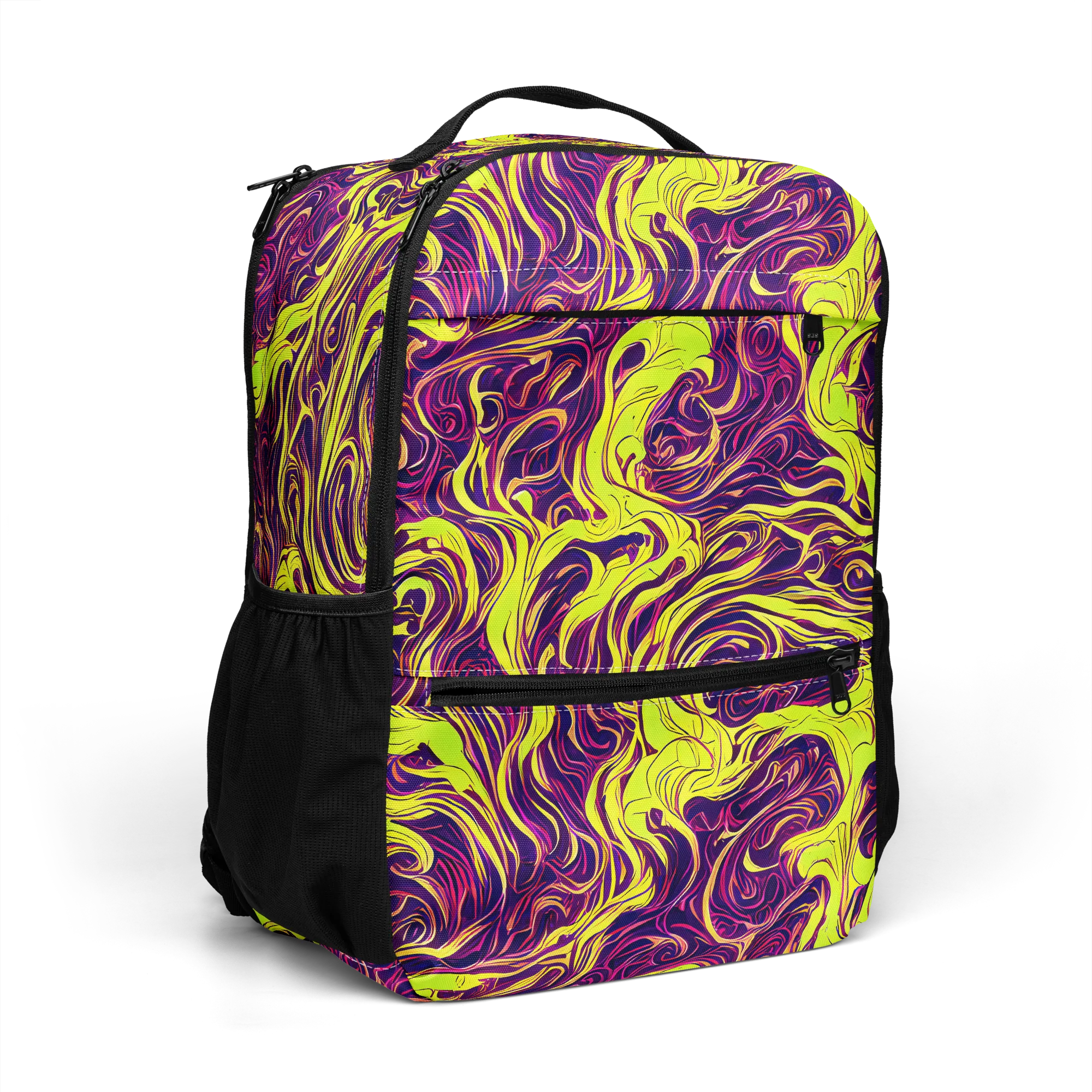 Fluoro Labyrinth on Utility Backpack — Right Front