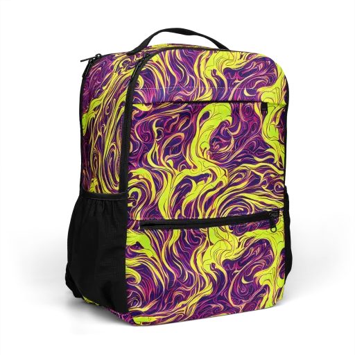 Fluoro Labyrinth on a Utility Backpack