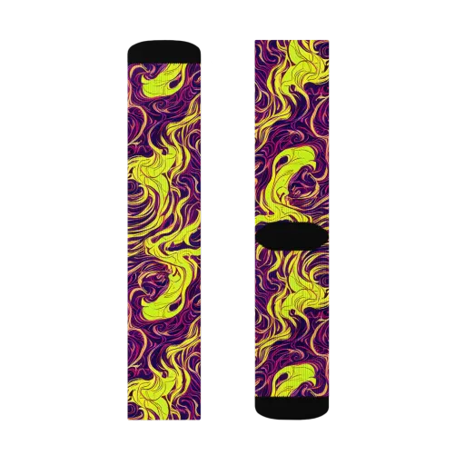 Fluoro Labyrinth on a Socks