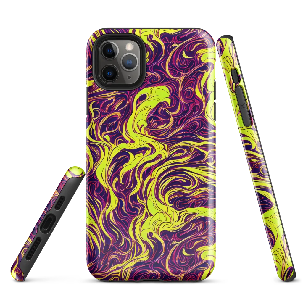 Fluoro Labyrinth on Tough Case for iPhone® — Front