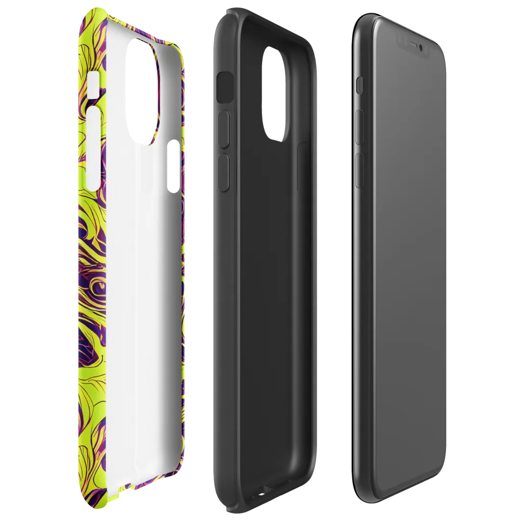 Fluoro Labyrinth on Tough Case for iPhone® — Right