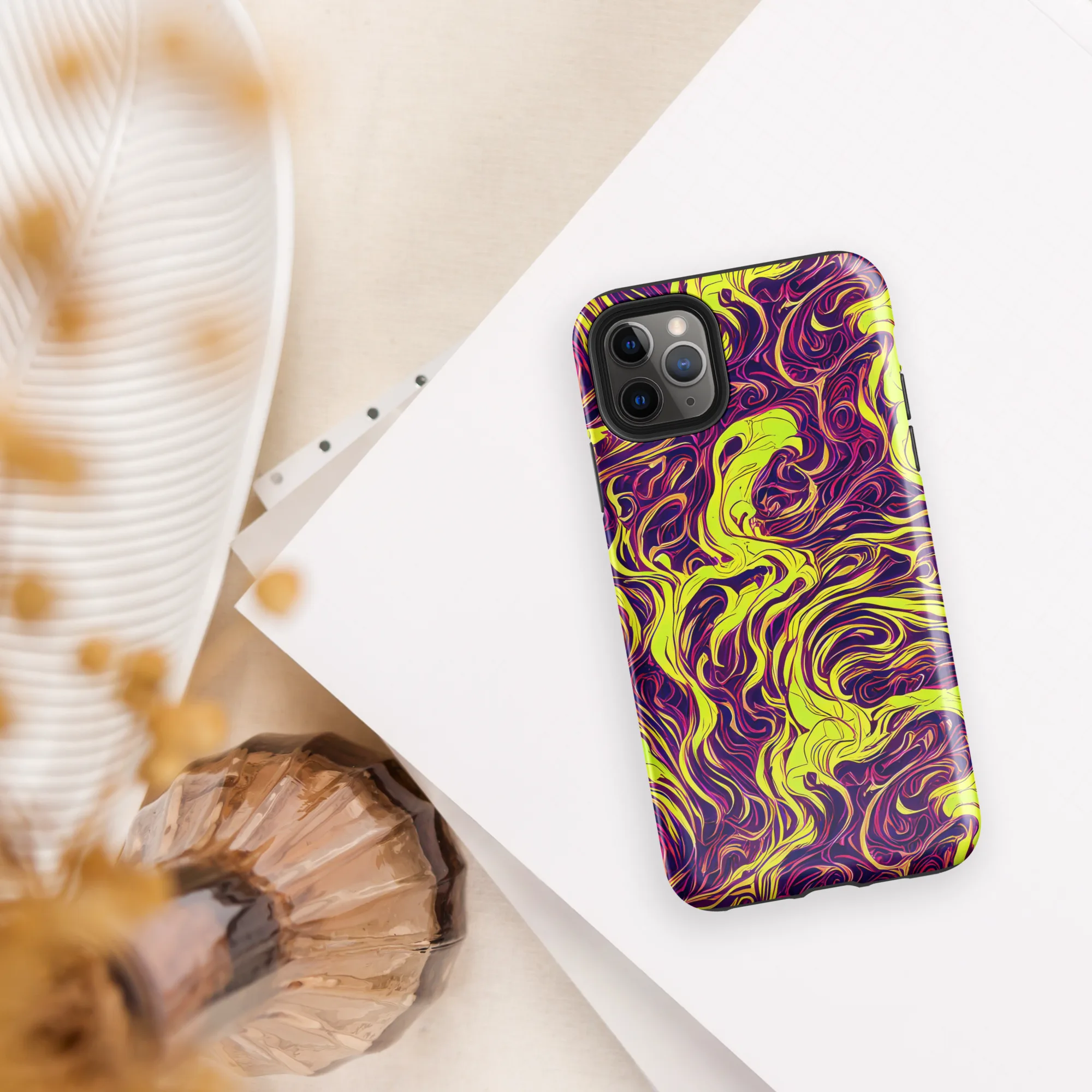 Fluoro Labyrinth on Tough Case for iPhone® — Front