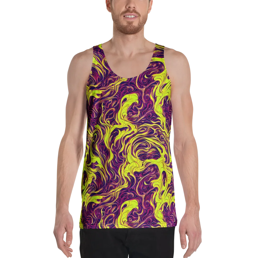 Fluoro Labyrinth on Men's Tank Top — Front