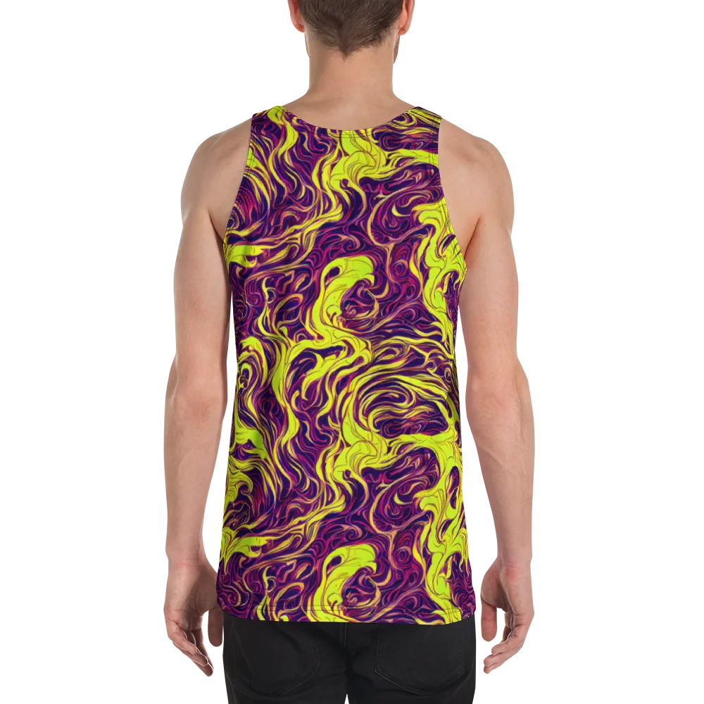 Fluoro Labyrinth on Men's Tank Top — Back