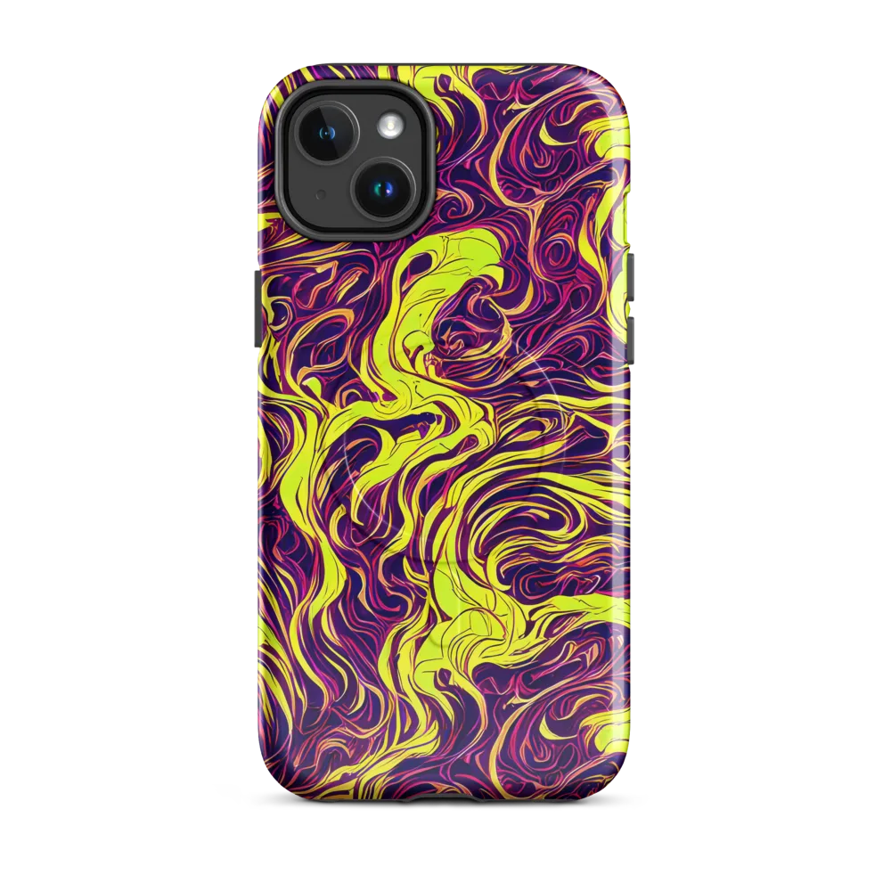 Fluoro Labyrinth on MagSafe Tough Case for iPhone® — Front