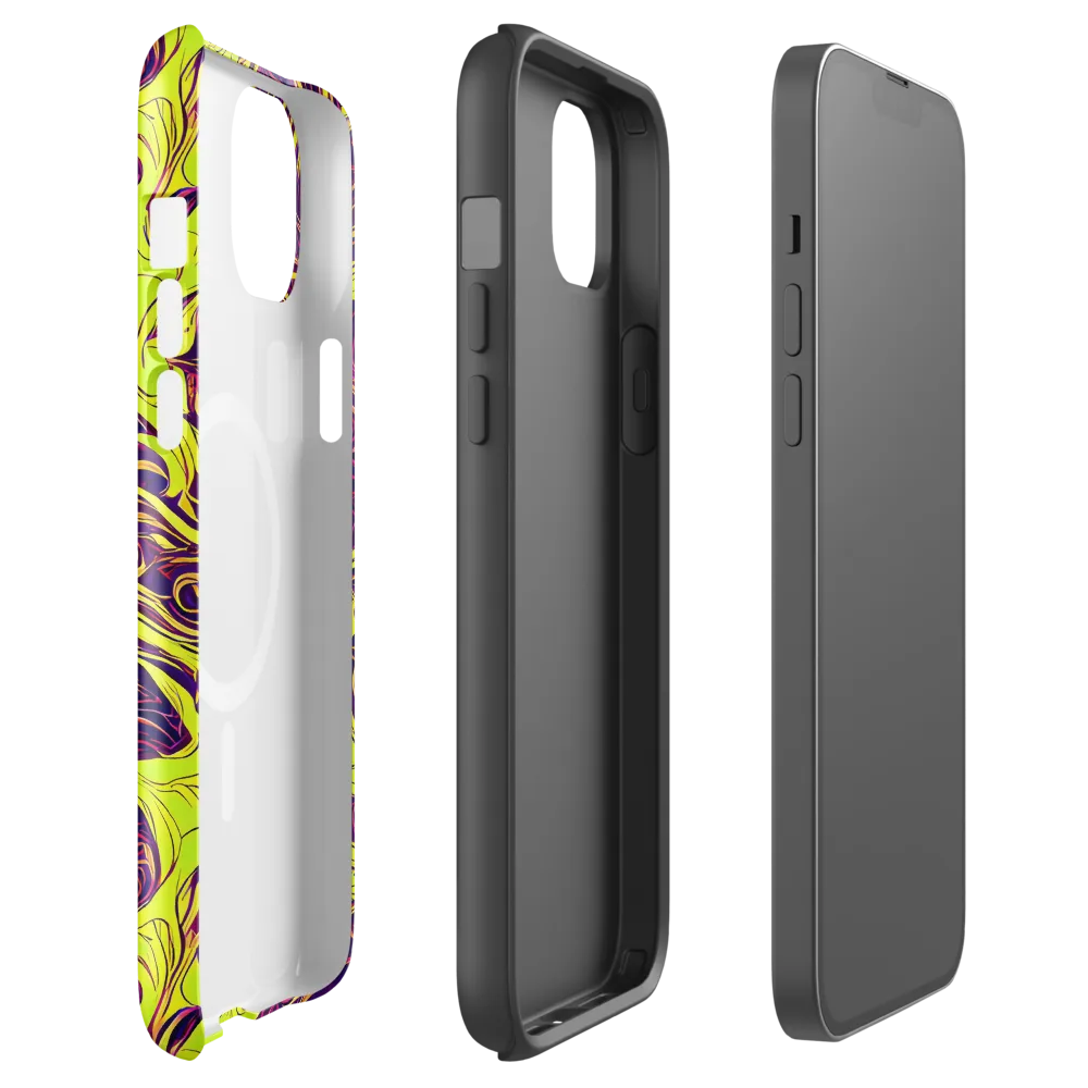 Fluoro Labyrinth on MagSafe Tough Case for iPhone® — Front