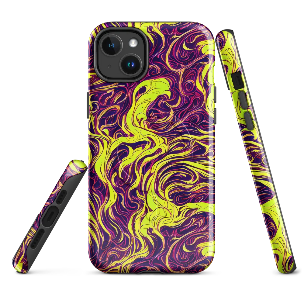 Fluoro Labyrinth on MagSafe Tough Case for iPhone® — Front