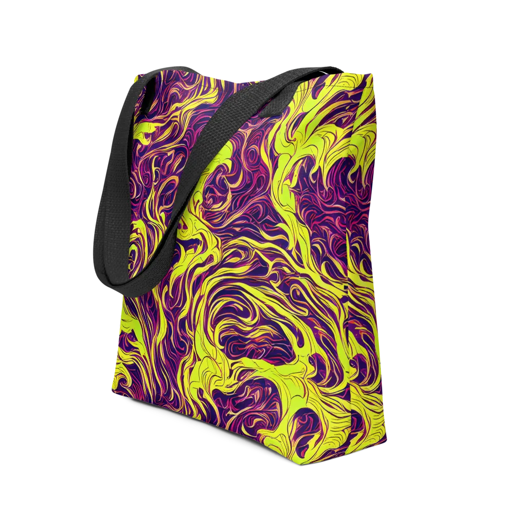 Fluoro Labyrinth on Tote Bag — Front