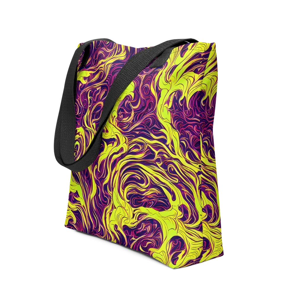 Fluoro Labyrinth on Tote Bag — Front