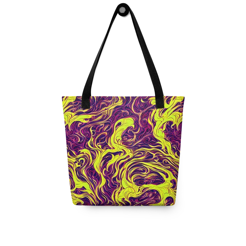 Fluoro Labyrinth on Tote Bag — Front