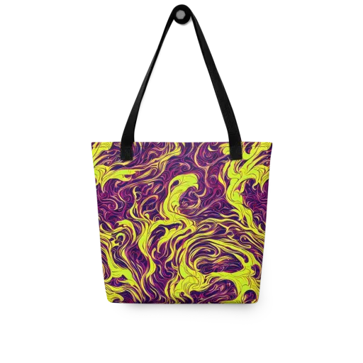 Fluoro Labyrinth on a Tote Bag