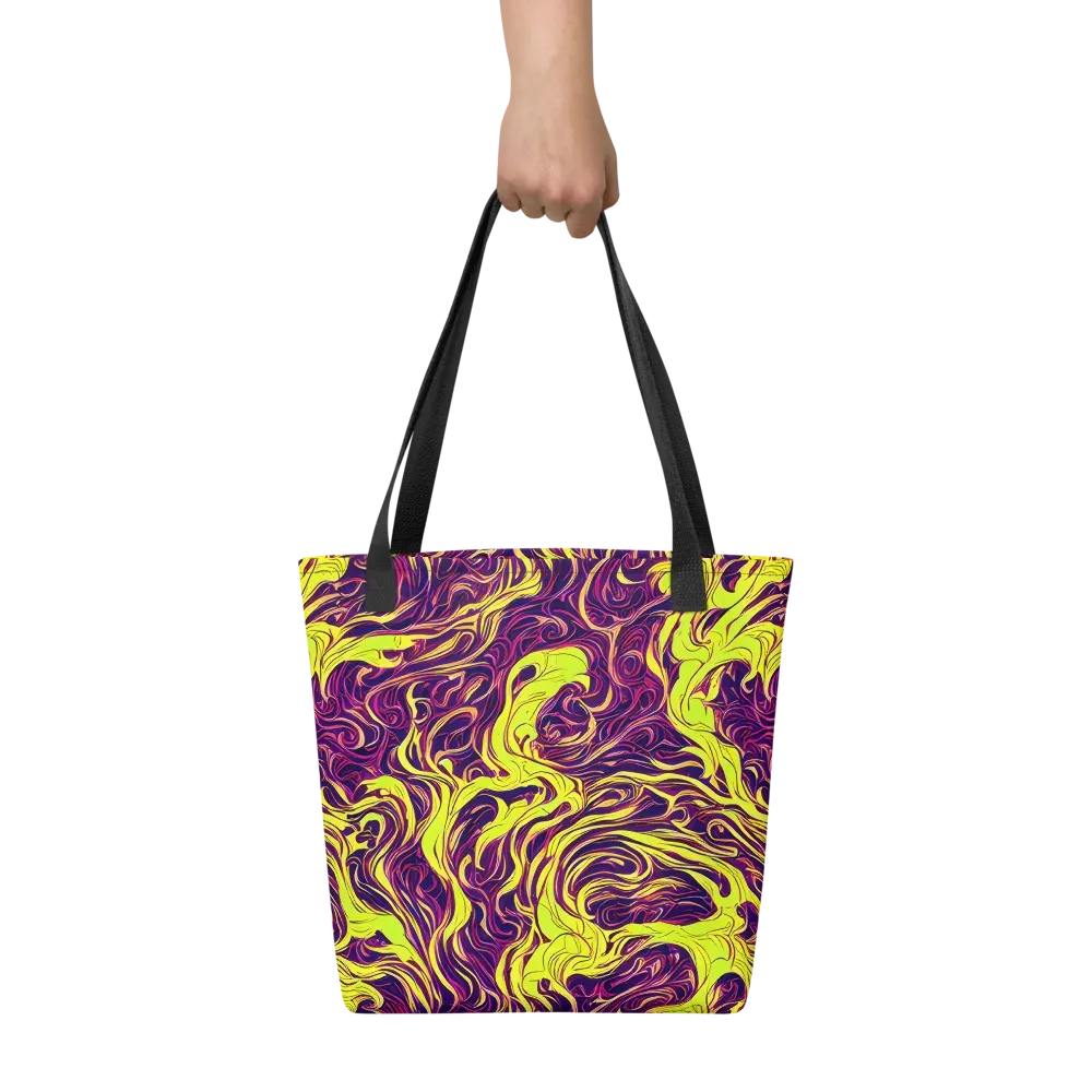 Fluoro Labyrinth on Tote Bag — Front