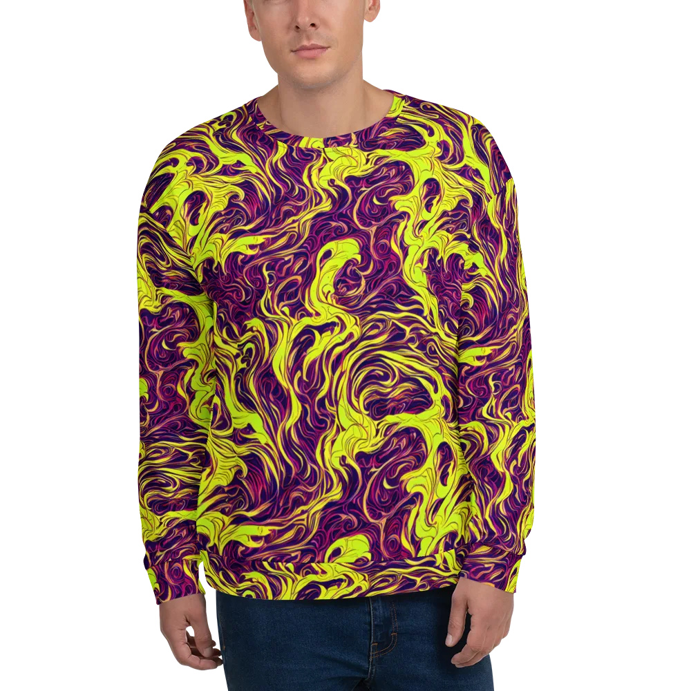 Fluoro Labyrinth on Sweatshirt — Front