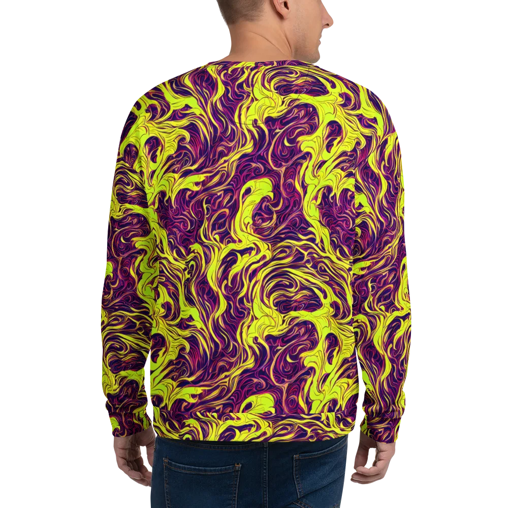 Fluoro Labyrinth on Sweatshirt — Back