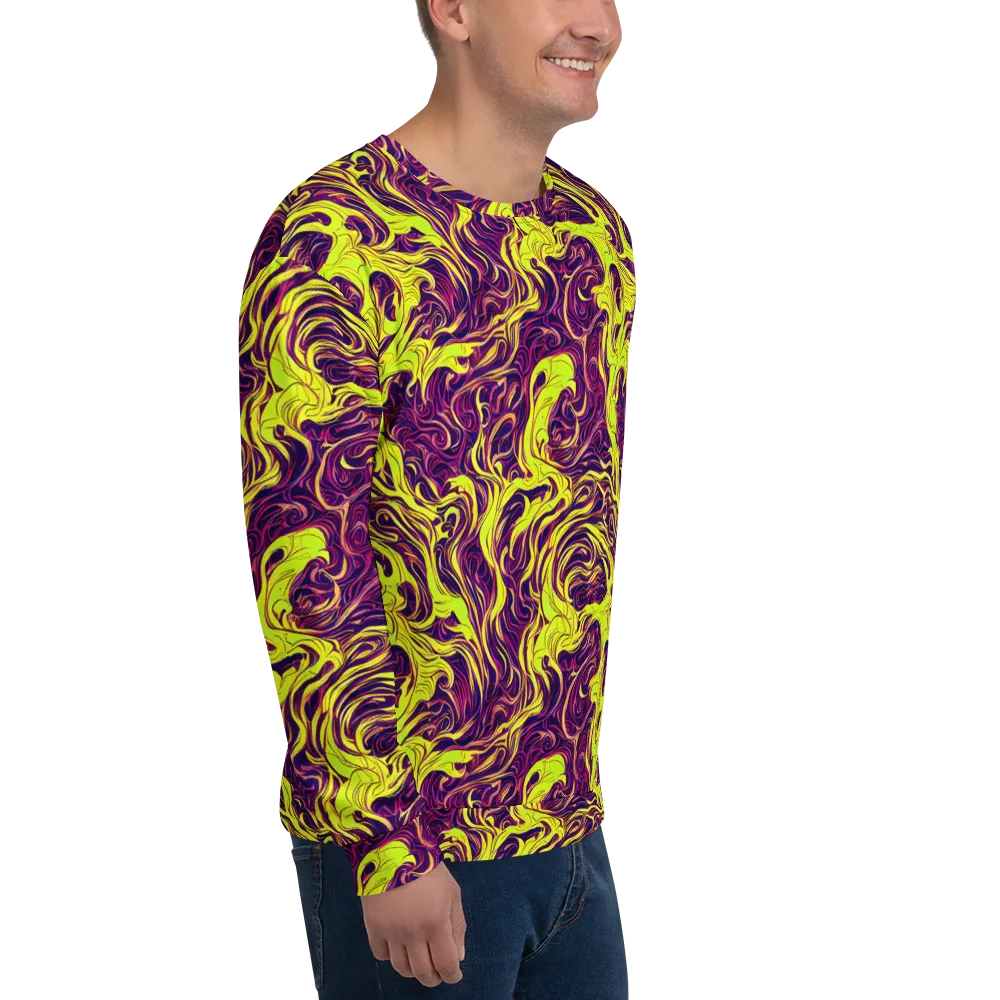 Fluoro Labyrinth on Sweatshirt — Right Front