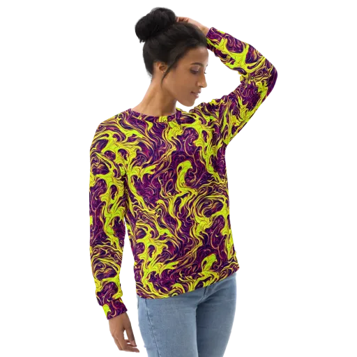 Fluoro Labyrinth on a Sweatshirt