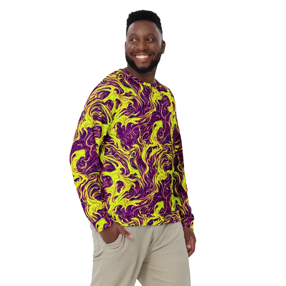 Fluoro Labyrinth on Sweatshirt — Front