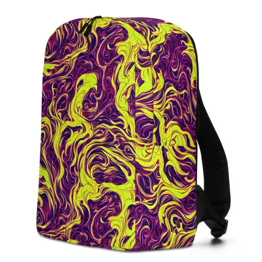 Fluoro Labyrinth on a Minimalist Backpack