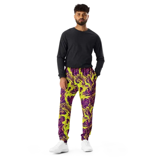Fluoro Labyrinth on a Men's Joggers