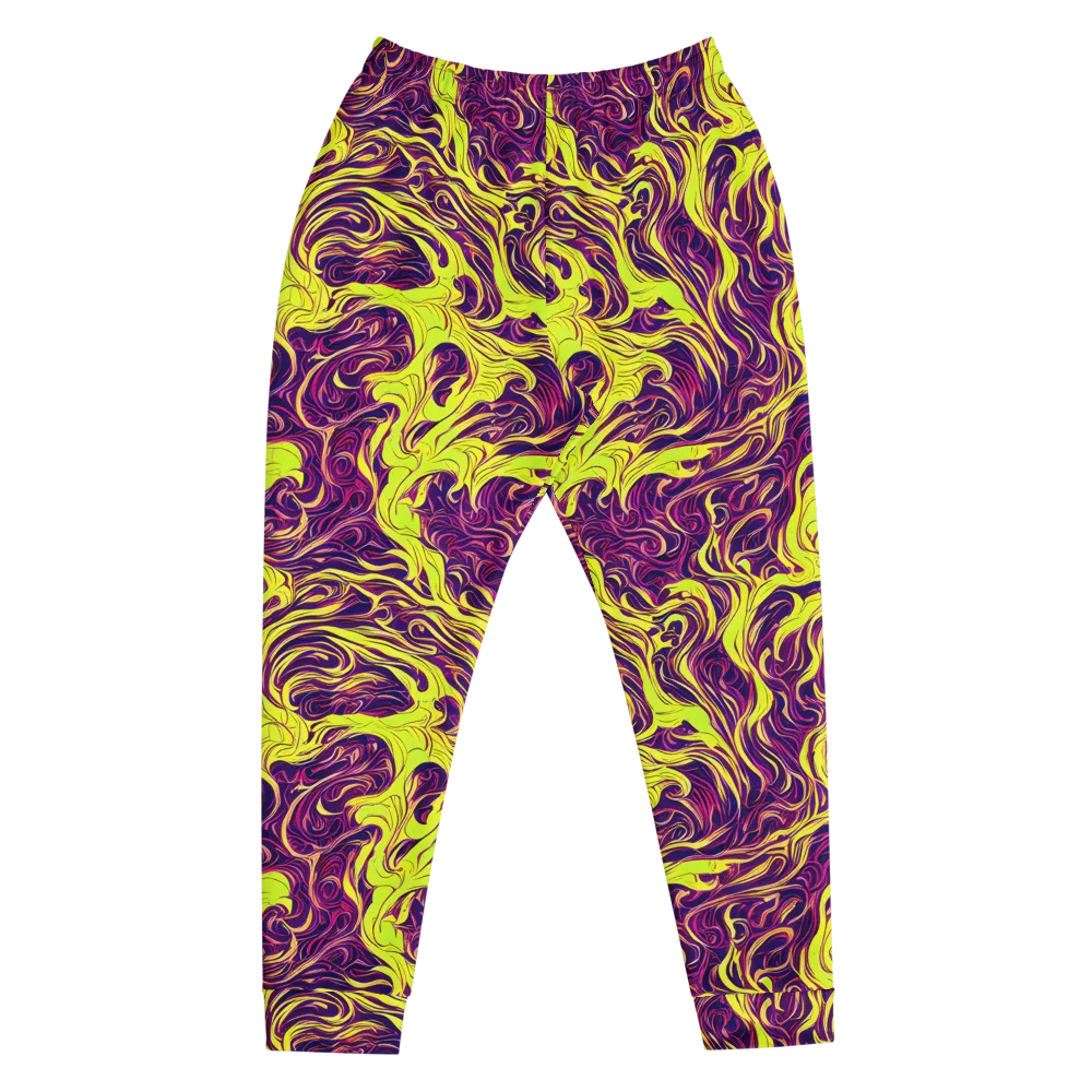 Fluoro Labyrinth on Men's Joggers — Front