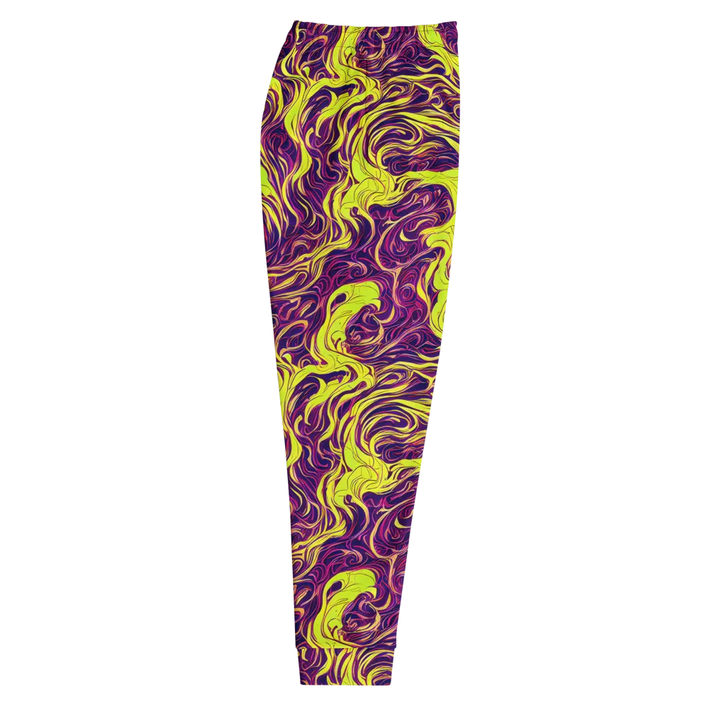 Fluoro Labyrinth on Men's Joggers — Right