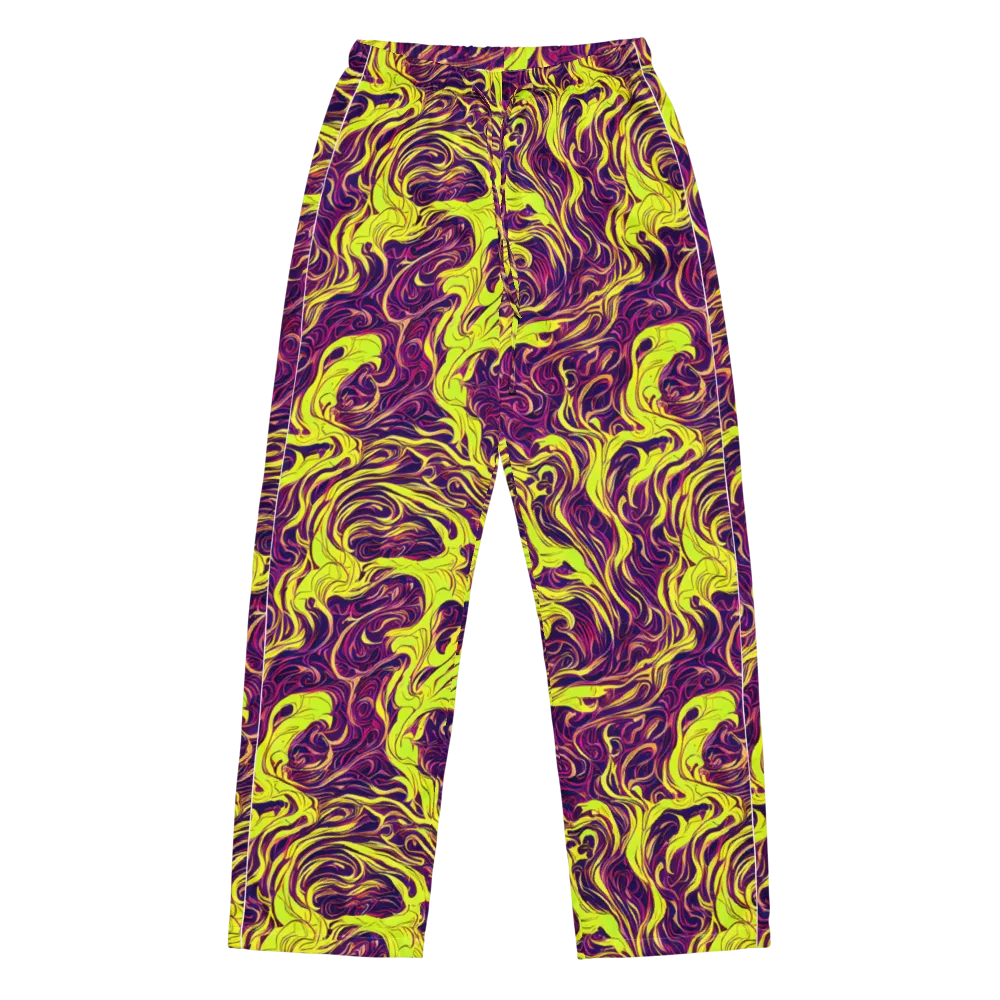 Fluoro Labyrinth on Women's Pajama Pants — Front