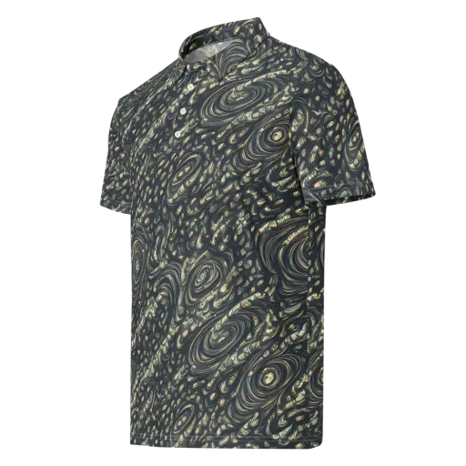 Inkstorm Paisley on a Men's Slim Fit Polo Shirt