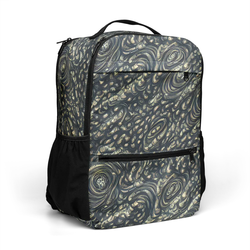 Inkstorm Paisley on Utility Backpack — Right Front