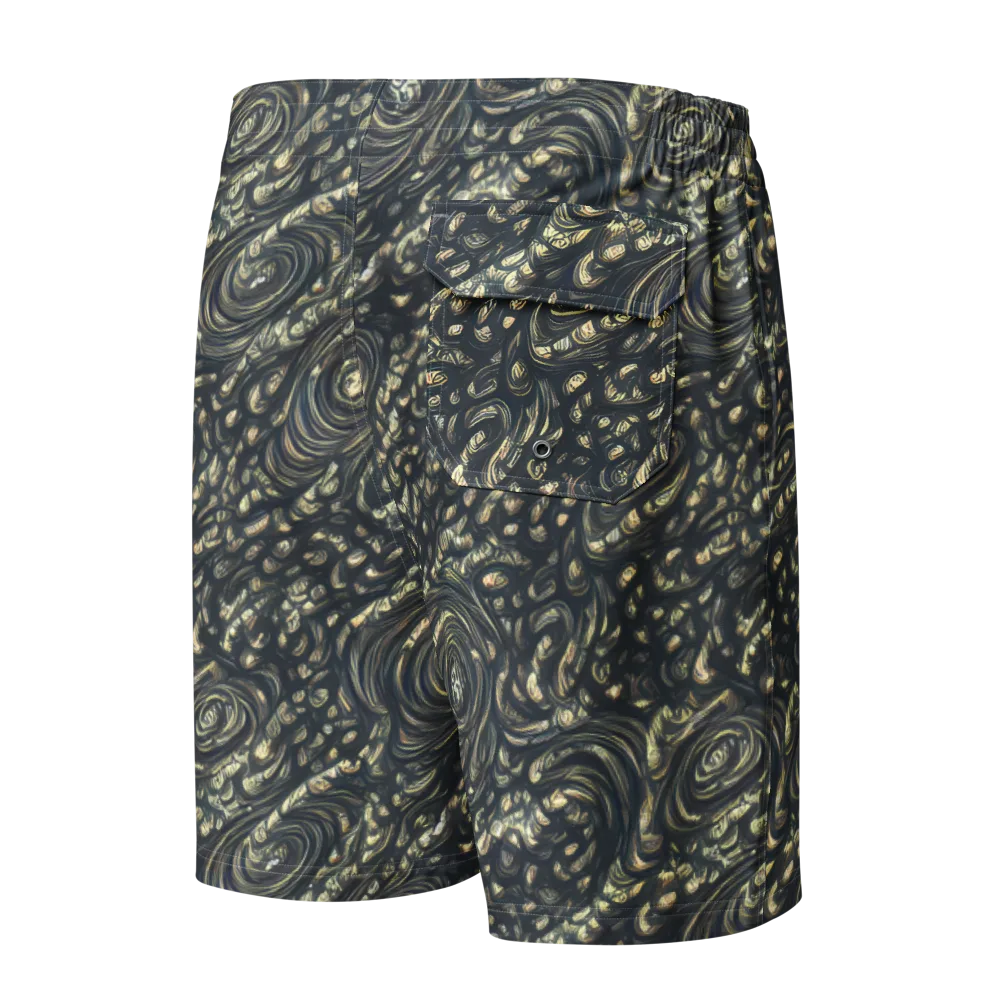 Inkstorm Paisley on Men's Board Shorts — Back