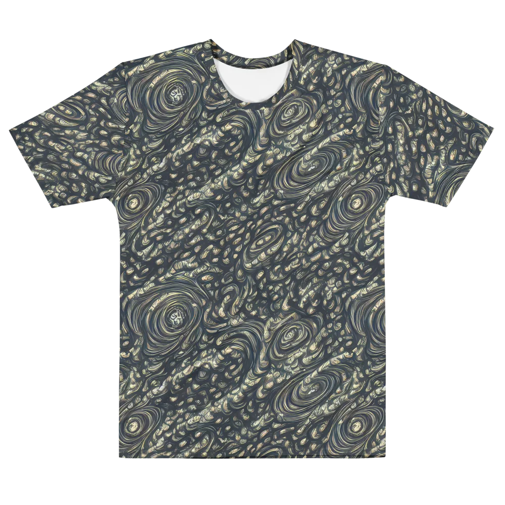 Inkstorm Paisley on Men's Cotton Crew Neck T-Shirt — Front
