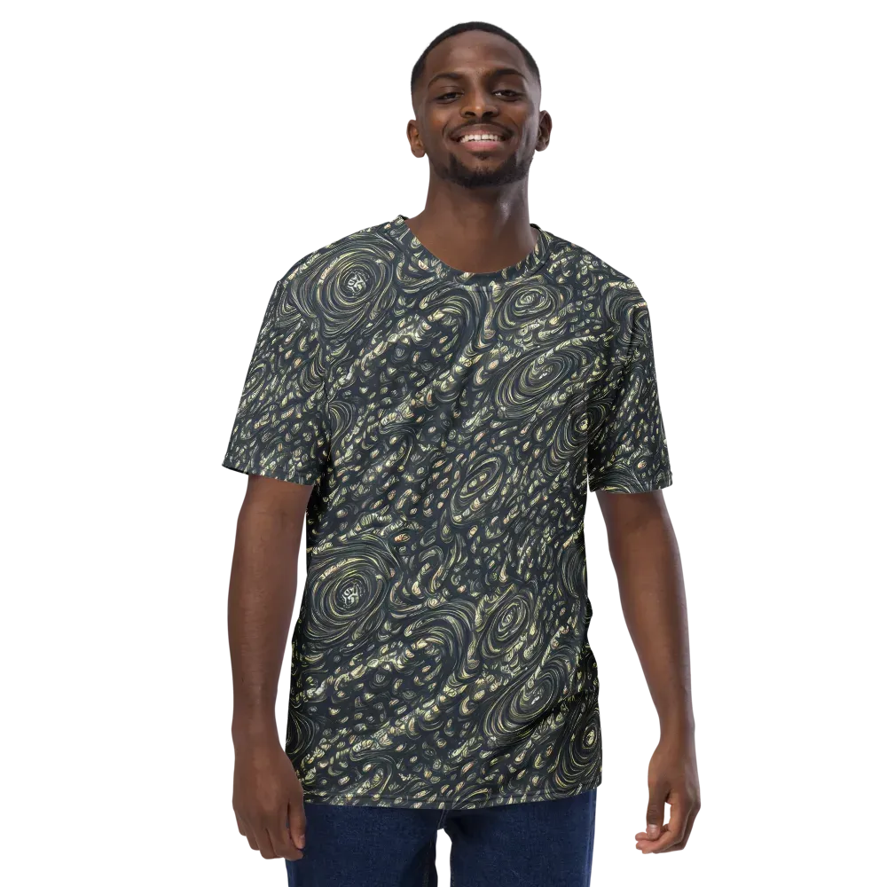 Inkstorm Paisley on Men's Crew Neck T-Shirt — Front