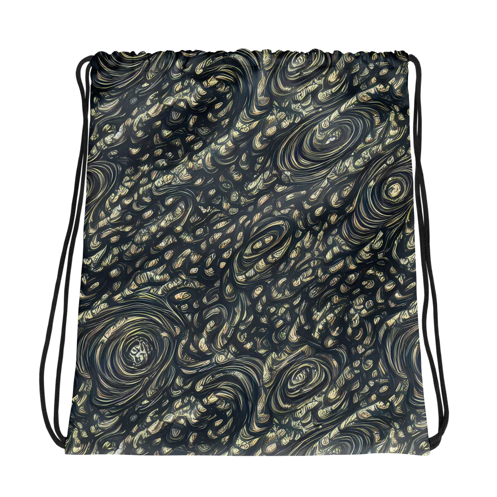 Inkstorm Paisley on Drawstring Bag — Photo