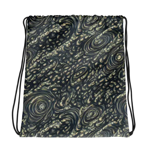Inkstorm Paisley on a Drawstring Bag