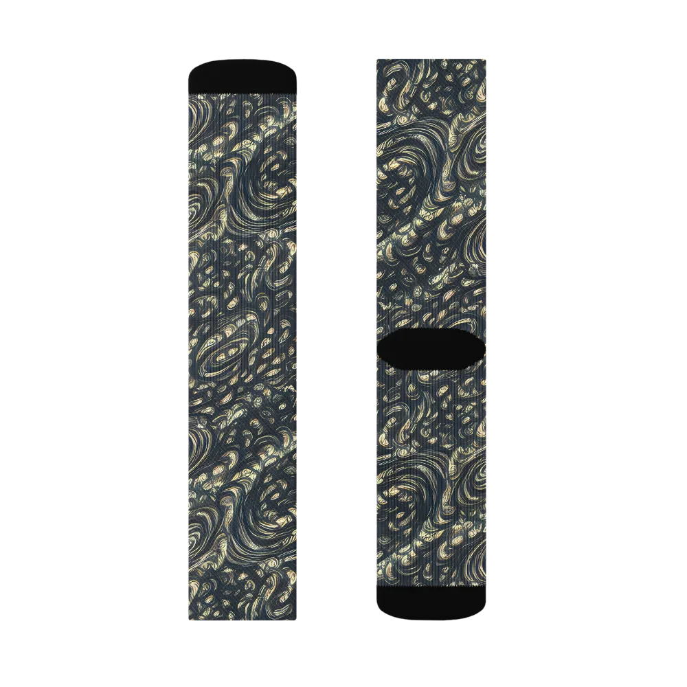 Inkstorm Paisley on Socks — Right Sock