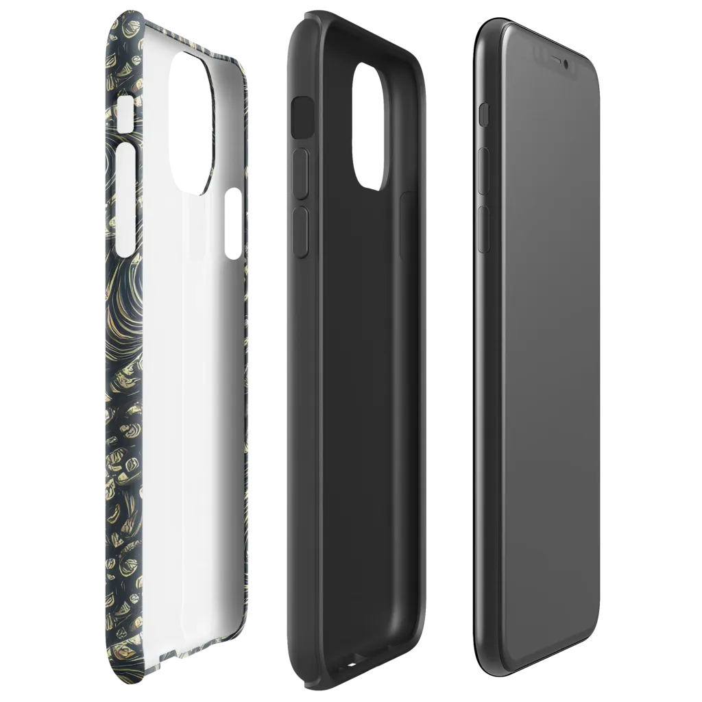 Inkstorm Paisley on Tough Case for iPhone® — Right