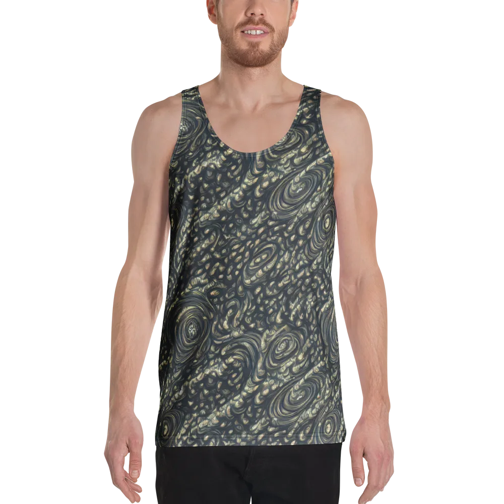 Inkstorm Paisley on Men's Tank Top — Front