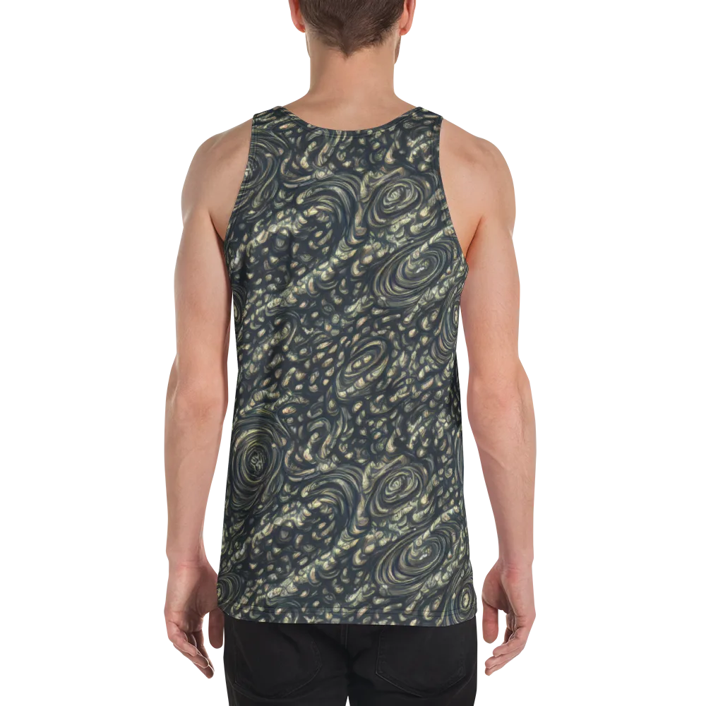 Inkstorm Paisley on Men's Tank Top — Back