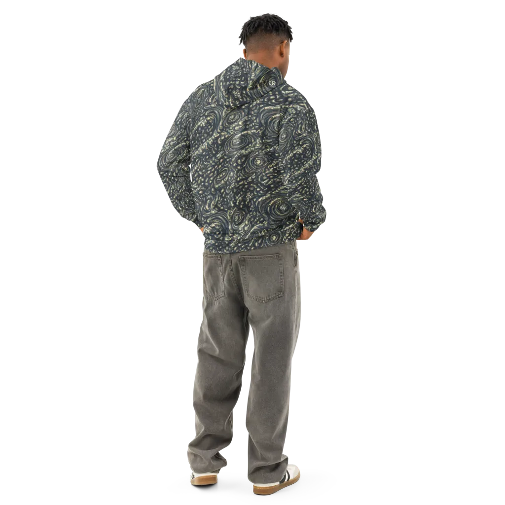 Inkstorm Paisley on Cotton Hoodie — Back