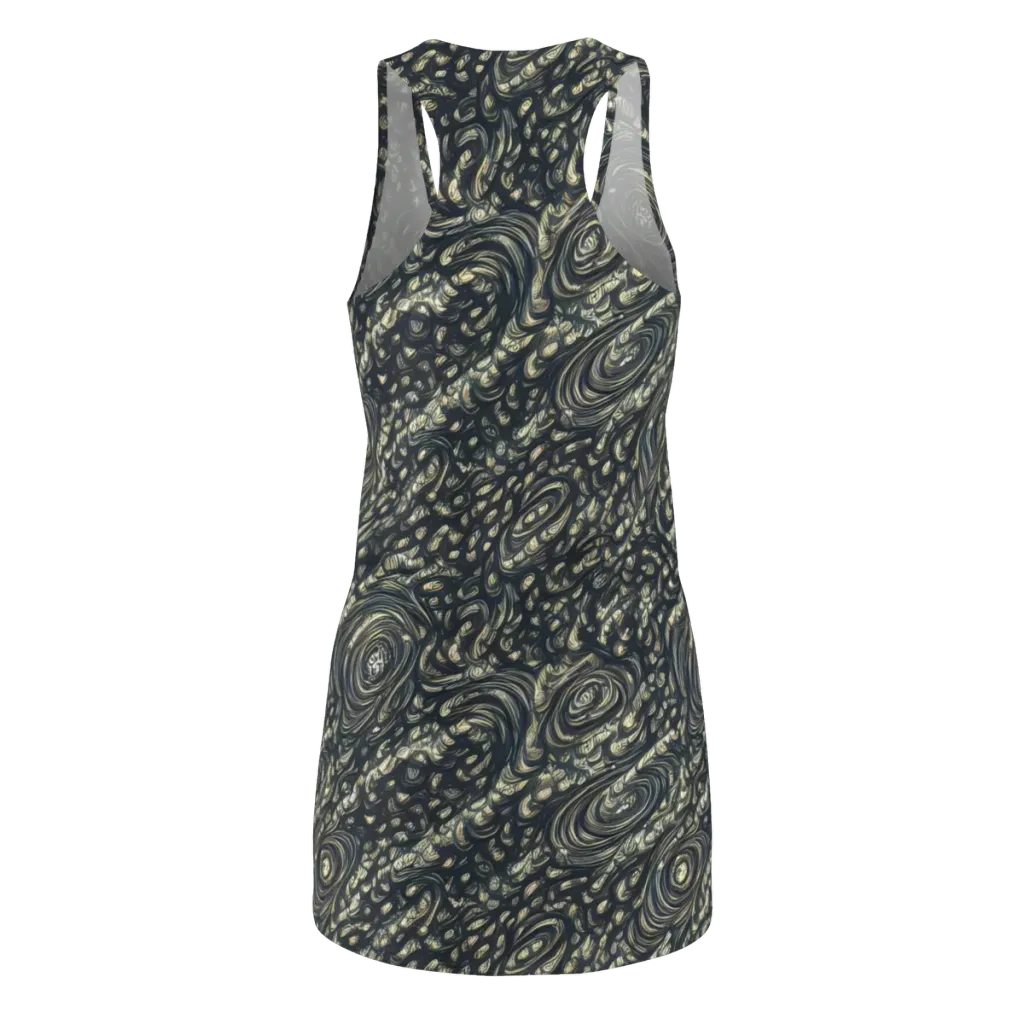 Inkstorm Paisley on Racerback Dress — Back