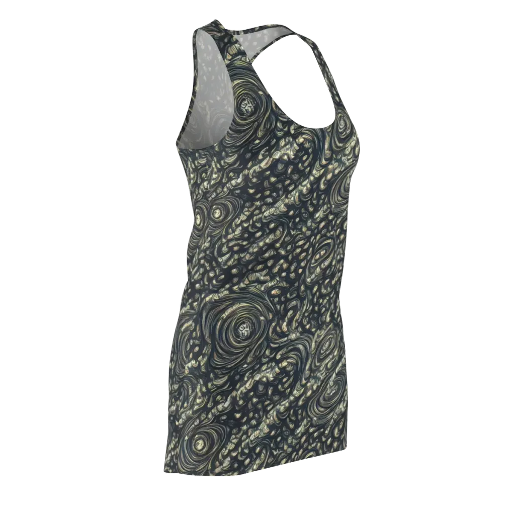 Inkstorm Paisley on Racerback Dress — Front Side
