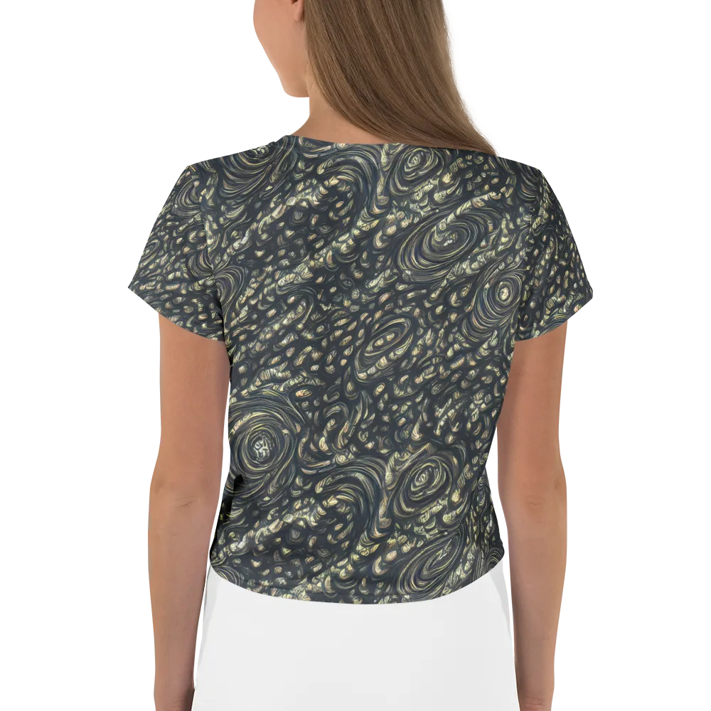 Inkstorm Paisley on Crop Tee — Back