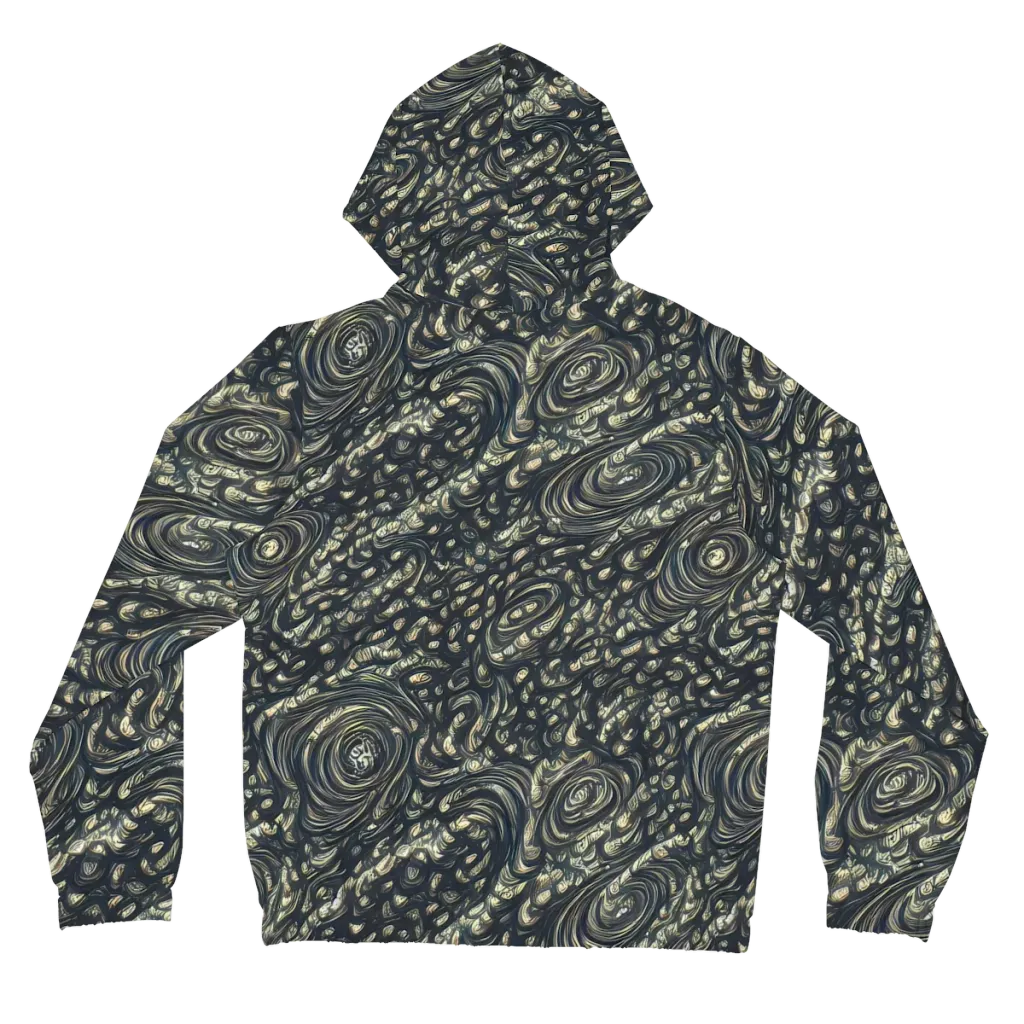 Inkstorm Paisley on Women's Full-Zip Hoodie — Back